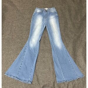 Vibe & Rant Women Junior's 5 (W27)  Flared‎ Leg Jeans